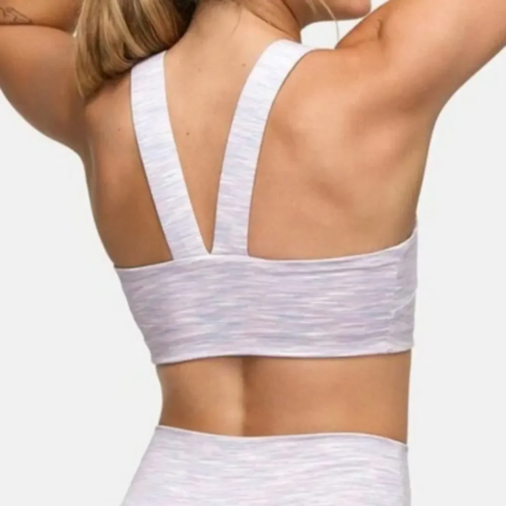 Outdoor Voices Free Form Sports Bra Womens Large Bandeau Super Bloom Lavender